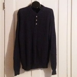 Falls Creek Navy Waffle Weave sweater